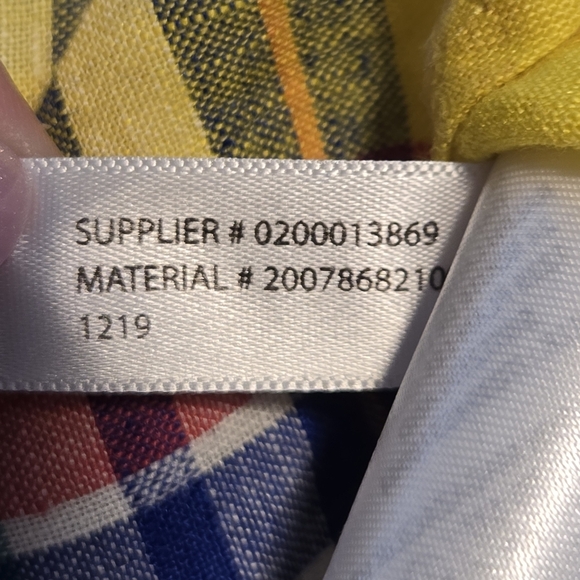 Ralph Lauren LRL Black Label Womens Linen Yellow Plaid Tunic Popover Top Medium - Picture 7 of 12